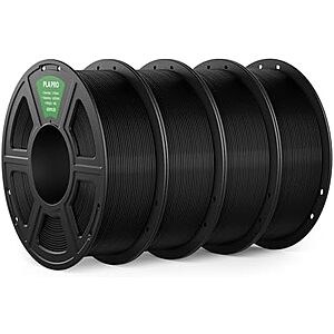 [SnS] $34.19 |  4-Pack PLA PRO Filament 1.75mm, Stronger Toughness 3D Printer Filament, Black at Amazon